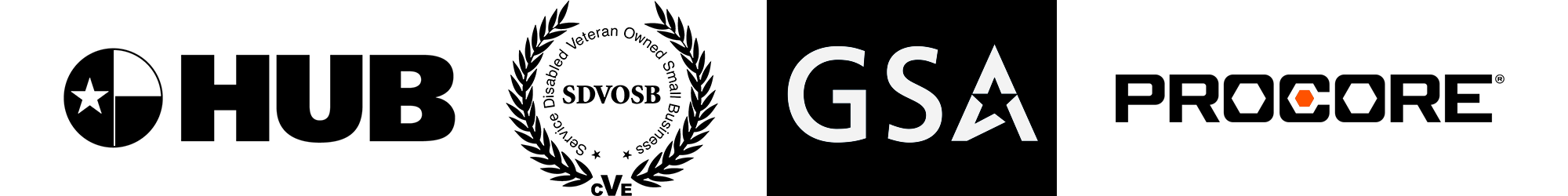 Hub-sdvosb-GSA-procure Logos